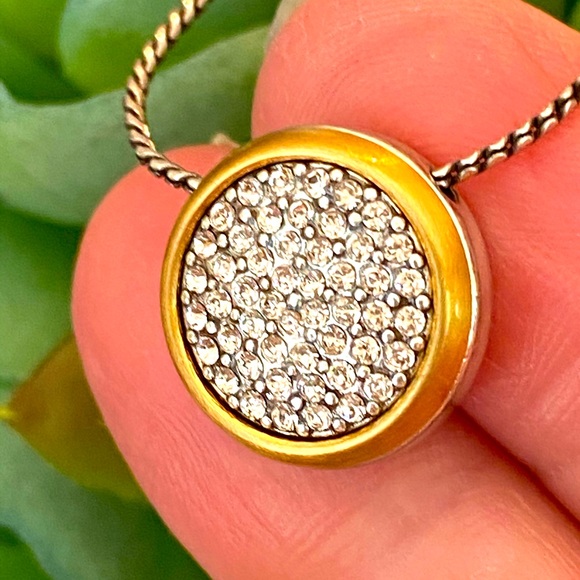 ⭐️SOLD⭐️Brighton MASSANDRA gold/silver Swarovski Crystal necklace bracelet Earri - Picture 6 of 16